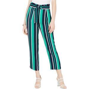 Maison Jules Paperbag Waist High Rise Crop Pants